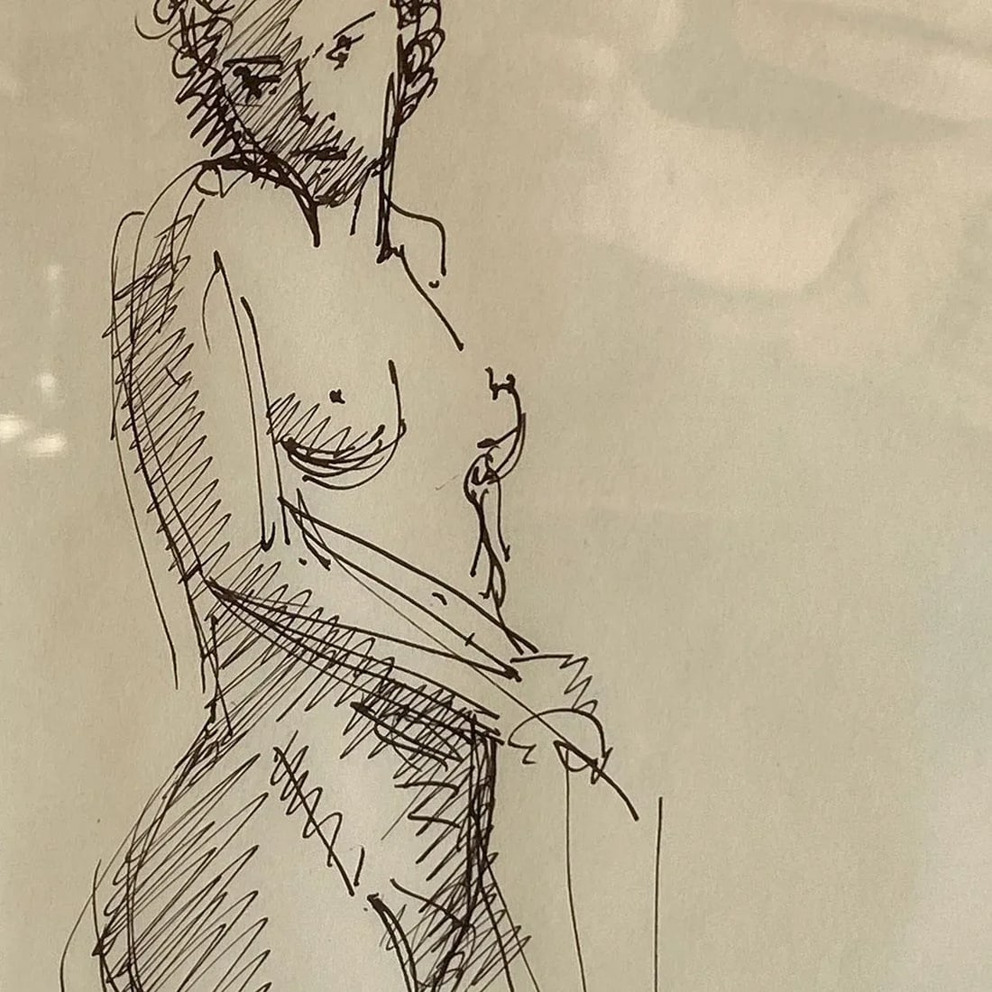 Early 20th Century Andre Derain Ink on Paper Drawing, Femme Nue Debout - 8