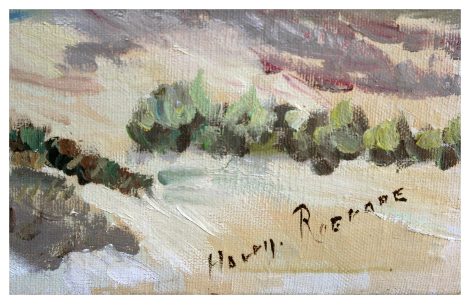 1970s "Oregon Trail" Western Figural Landscape Painting by Harry Roerade - 3