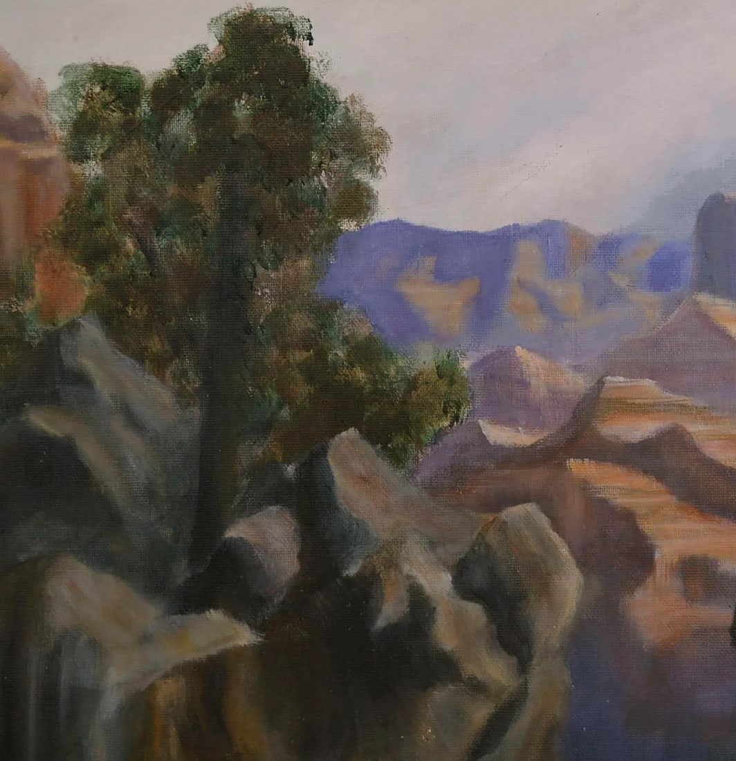 Vintage Grand Canyon Impressionist Landscape - 3