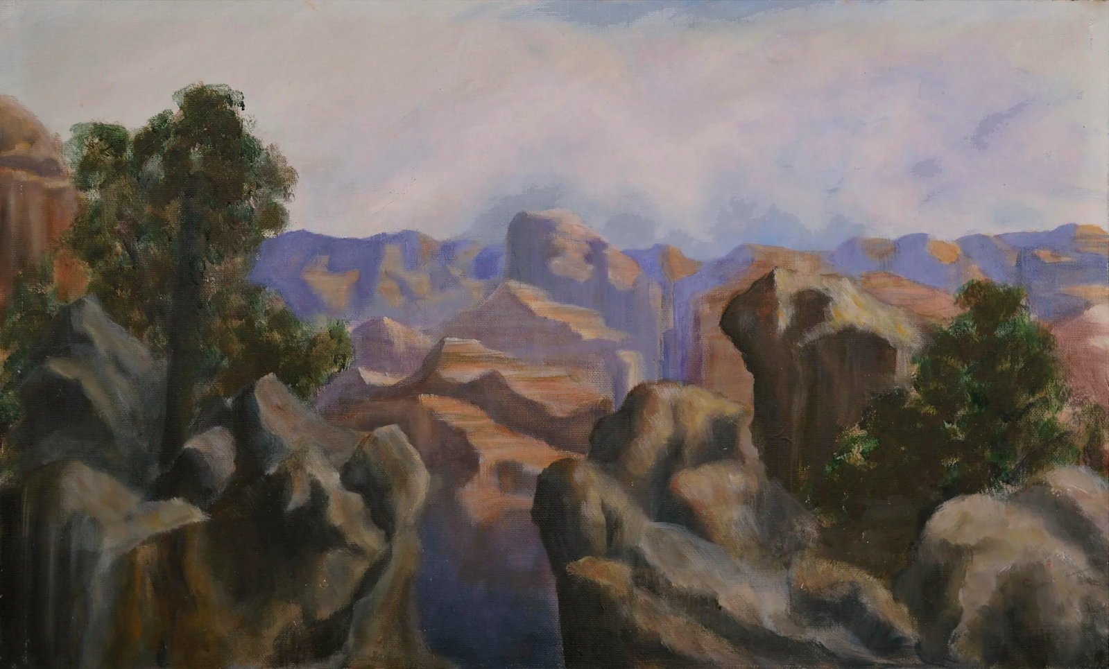 Vintage Grand Canyon Impressionist Landscape - 6