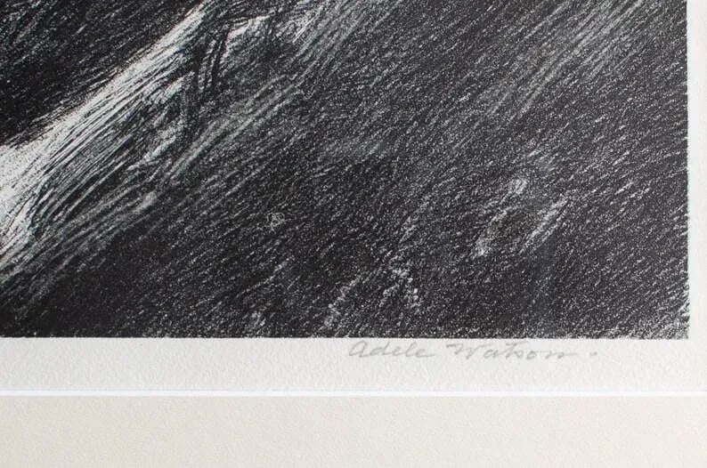Antique Original Limited Edition Etching Signed by Artist Adele Watson Titled "Bryce Canyon" 1873 - - 5