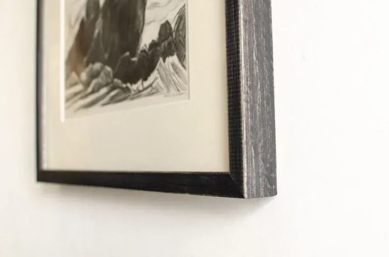 Antique Original Limited Edition Etching Signed by Artist Adele Watson Titled "Bryce Canyon" 1873 - - 7