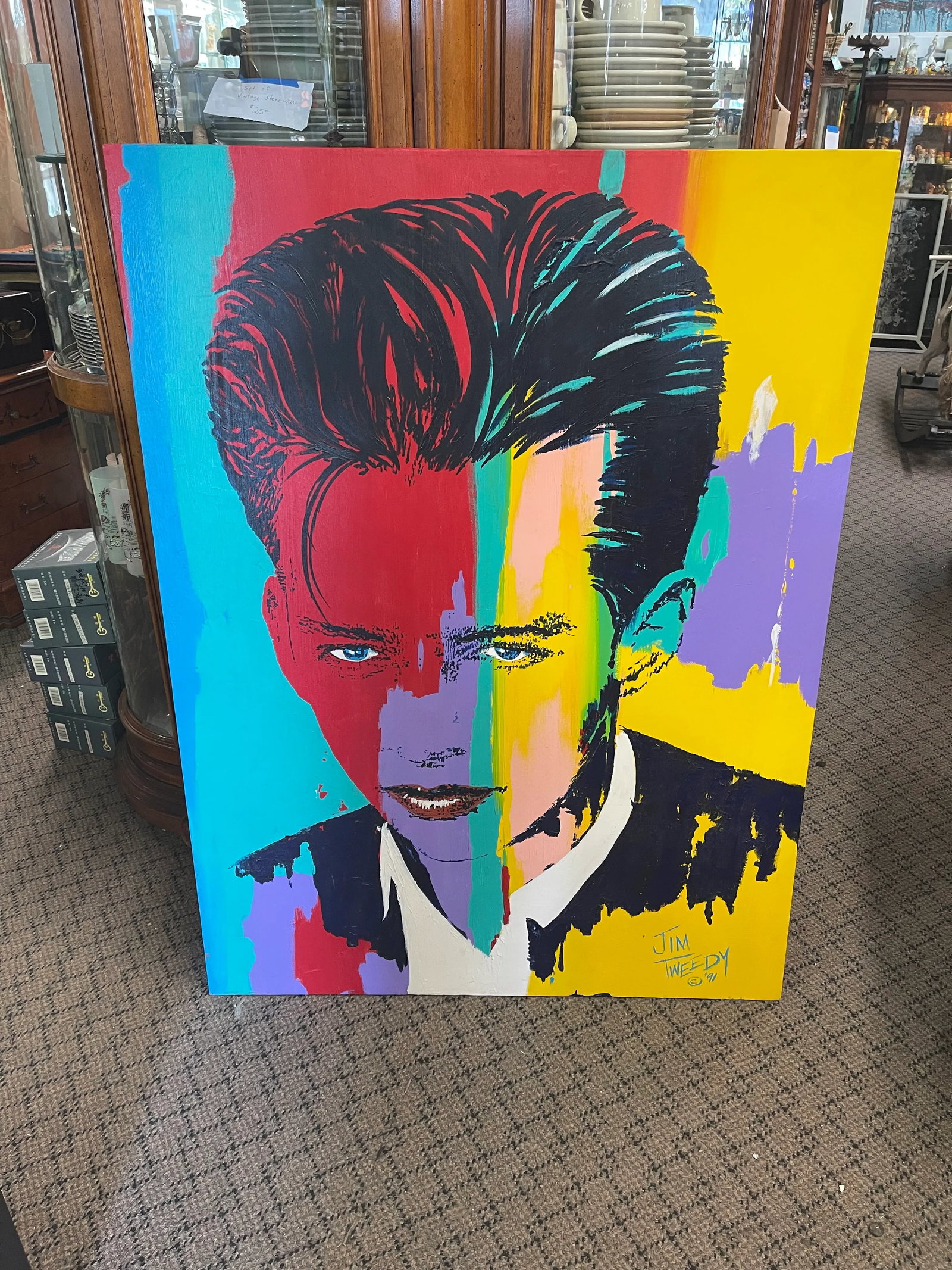 Jim Tweedy Oil Painting Portrait Harry Connick Jr. 1991 - 6