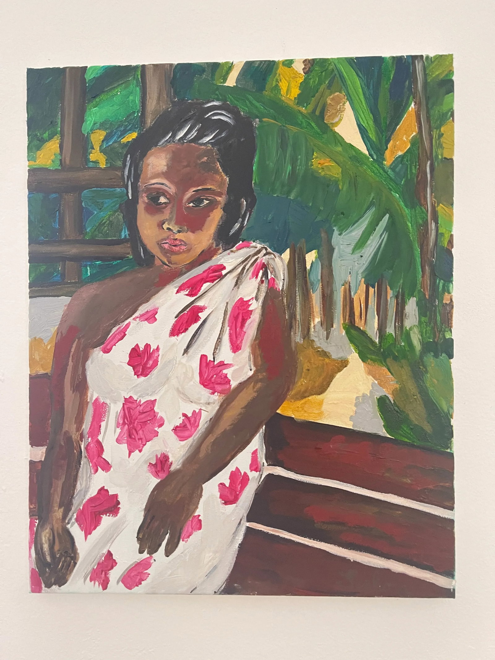 Contemporary Expressionist Portrait Oil Painting of a Polynesian Lady - 3