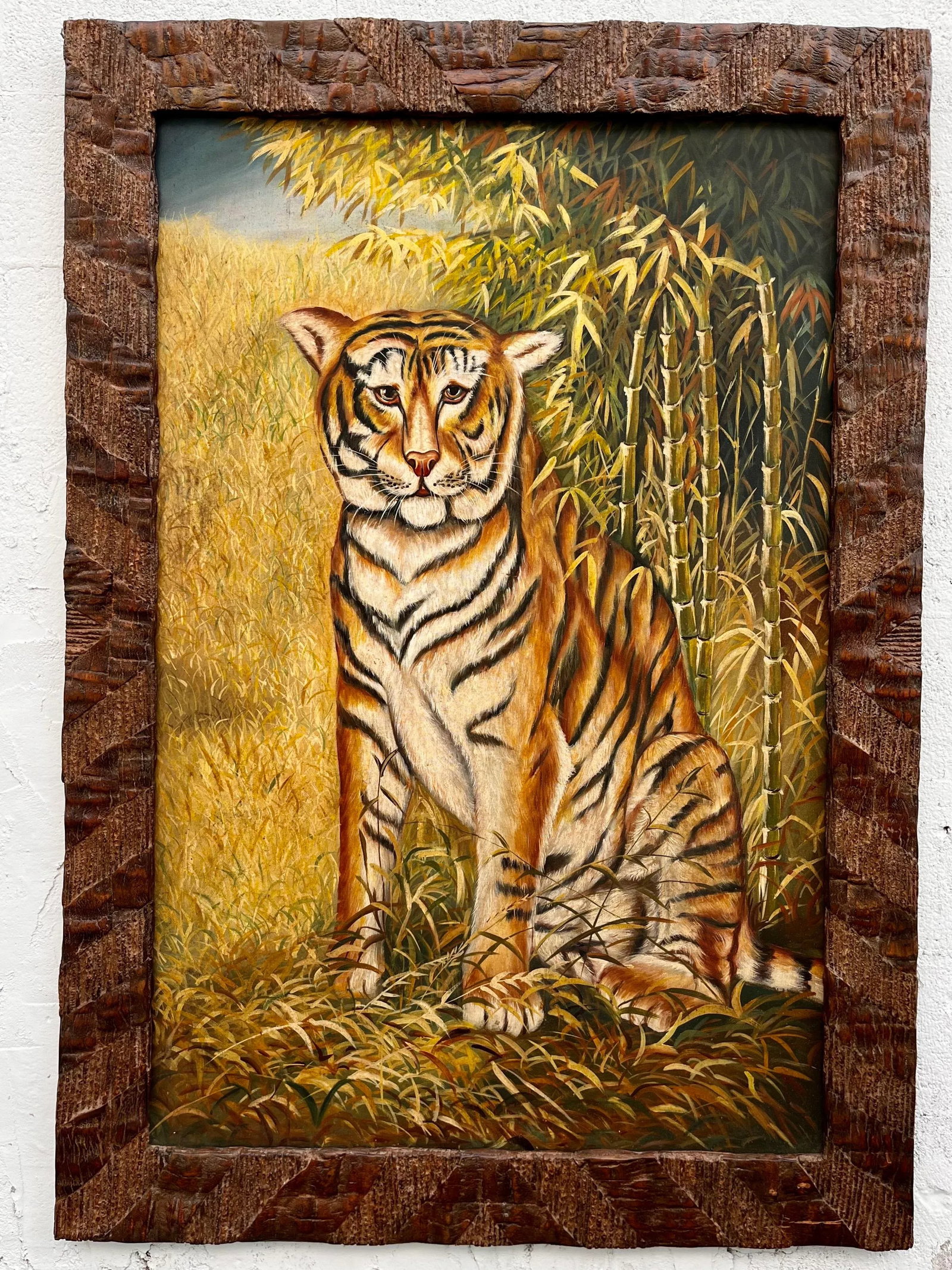 Large Late 20th Century Maitland-Smith Framed Wall Painting - 13