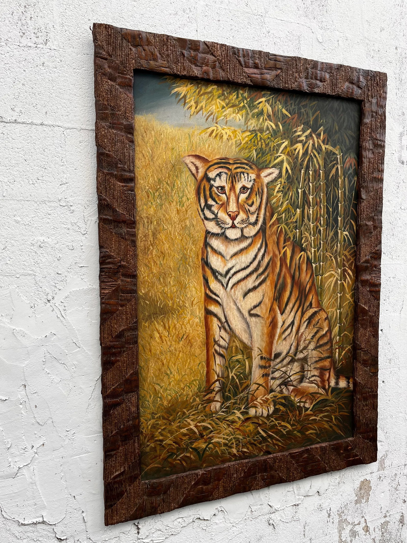Large Late 20th Century Maitland-Smith Framed Wall Painting - 2