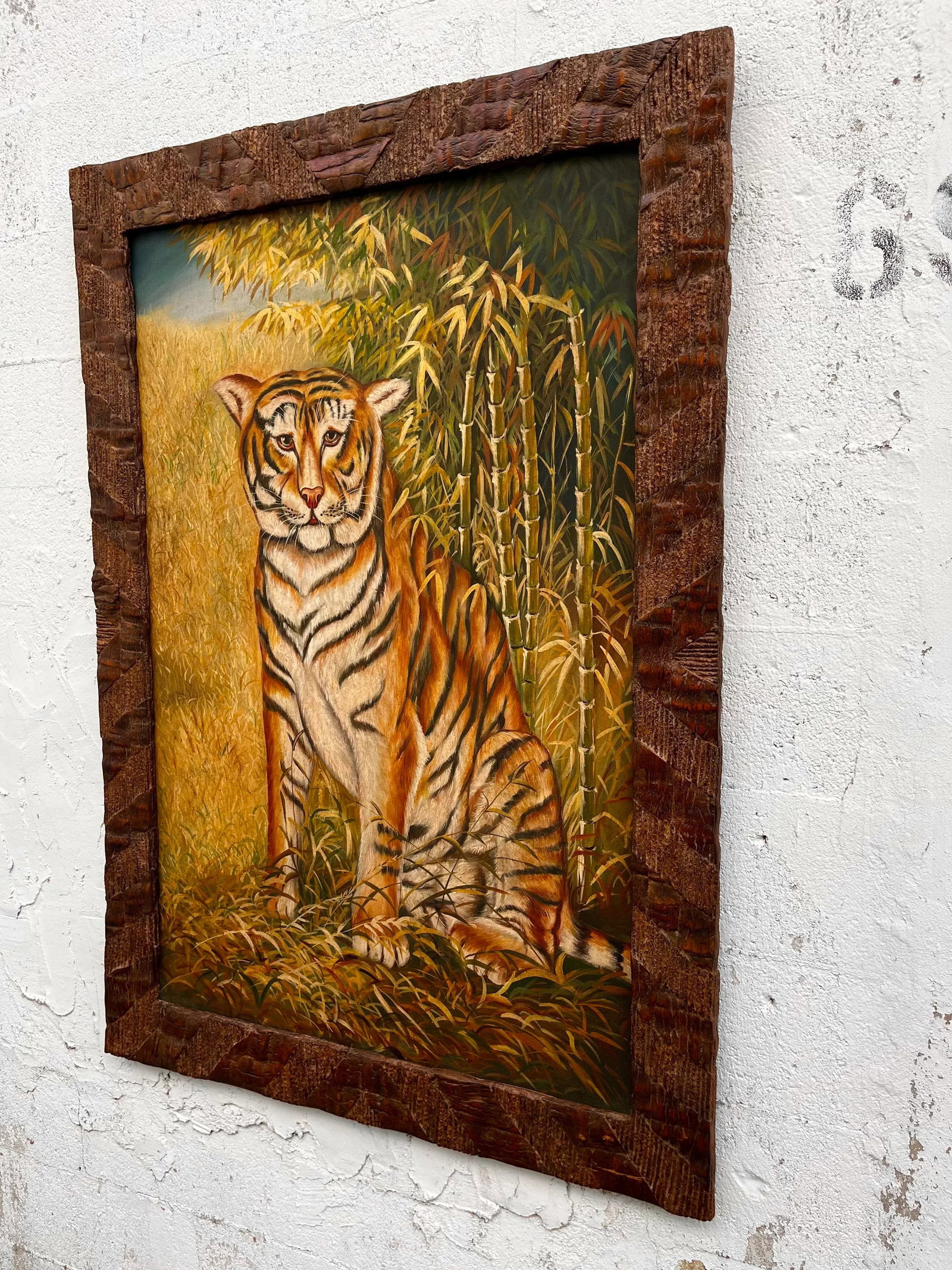 Large Late 20th Century Maitland-Smith Framed Wall Painting - 3