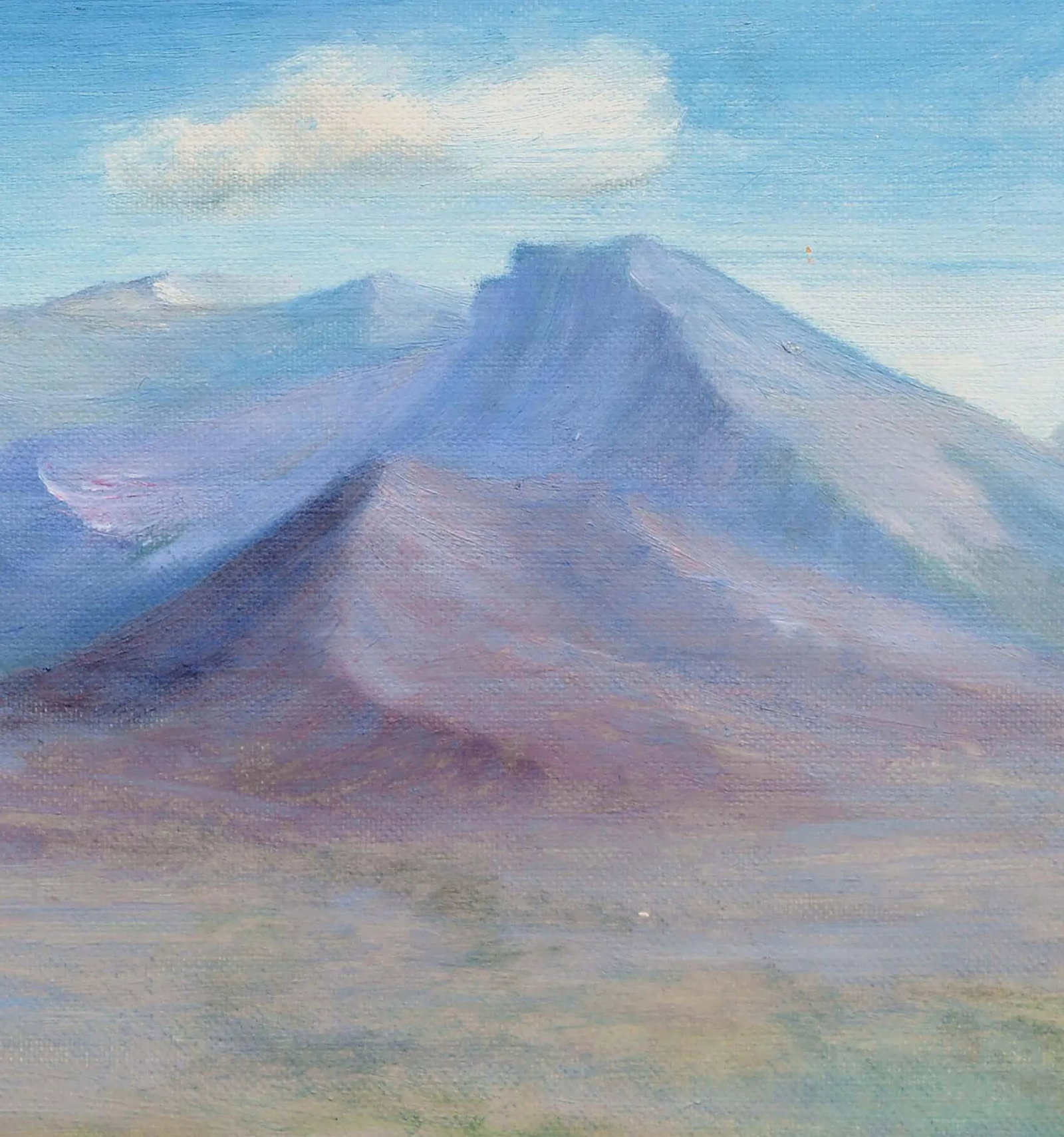 Mid Century Landscape -- Homestead Beneath a Desert Mountain by Alice M. Fink - 4