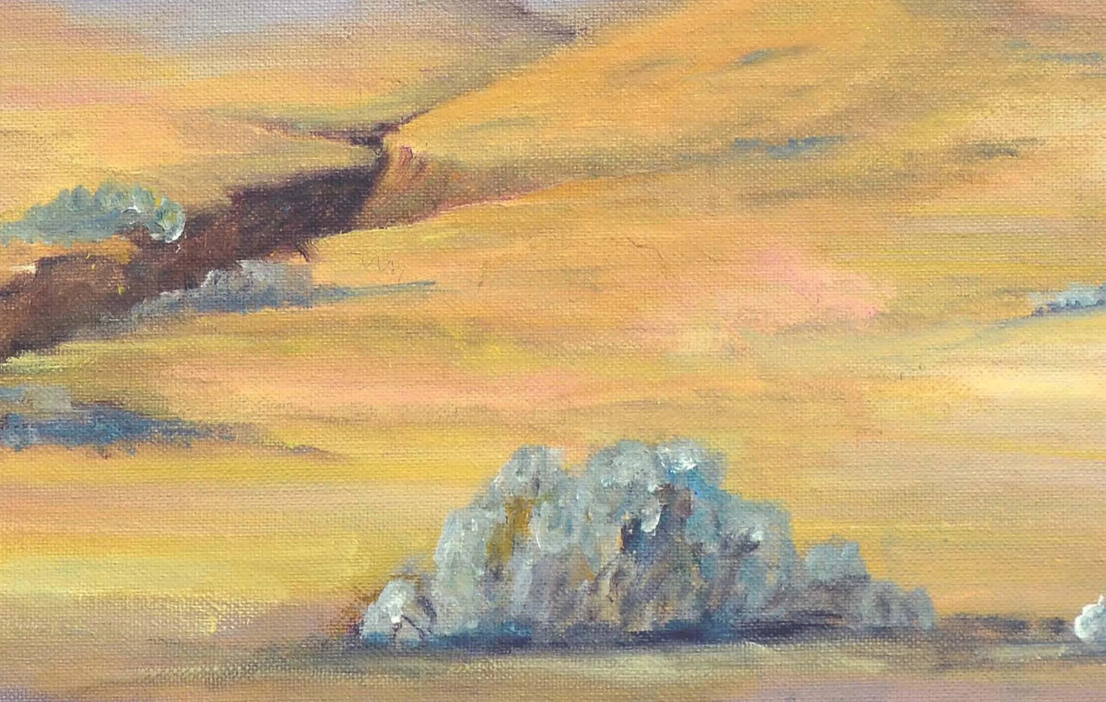 Mid Century Landscape -- Purple Desert Mountain by Alice M. Fink - 6