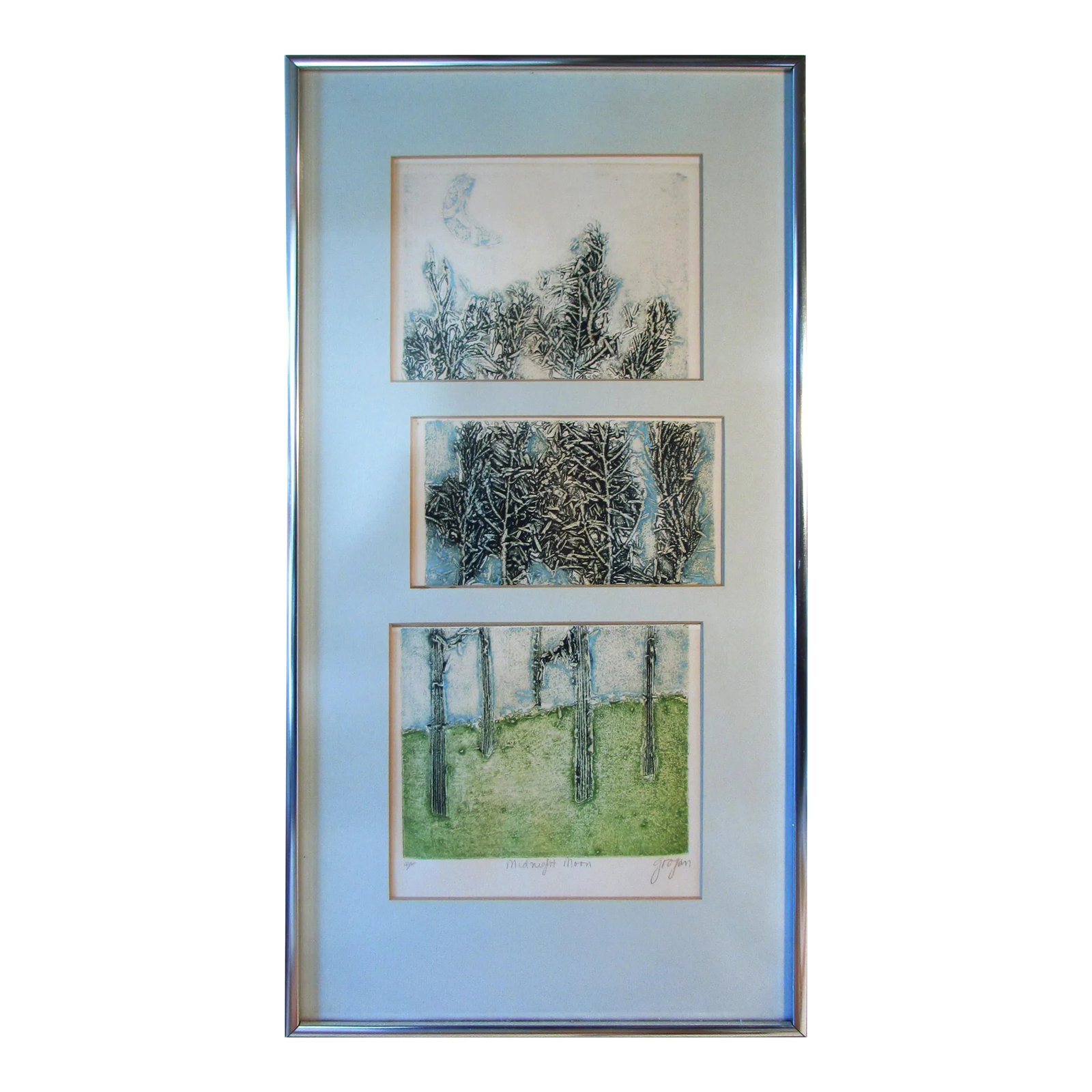 Original Forest Etching Circa 1970s (1 of 5)