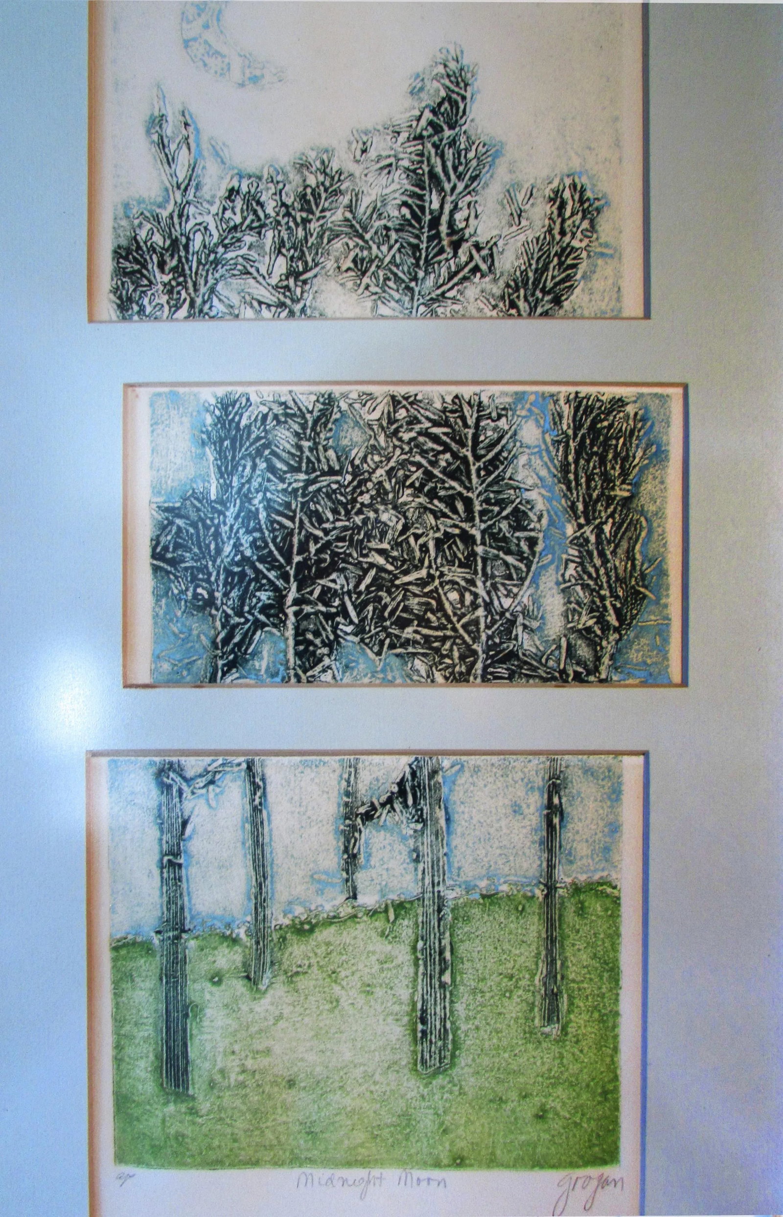Original Forest Etching Circa 1970s - 4