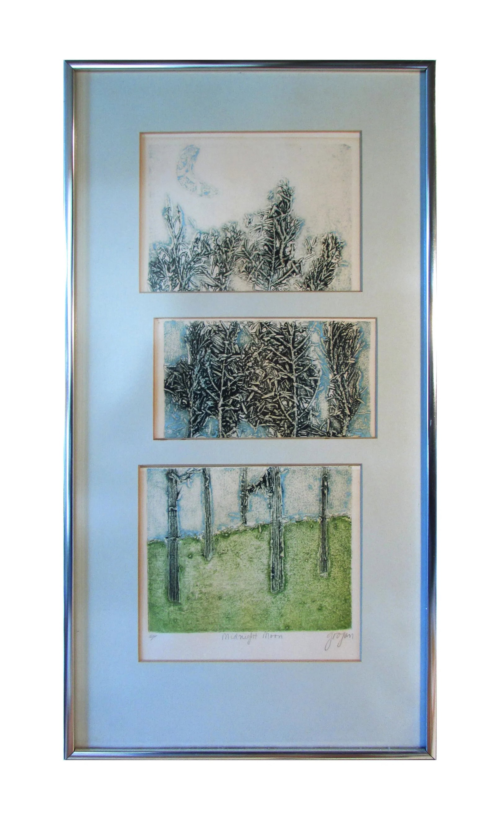 Original Forest Etching Circa 1970s - 5