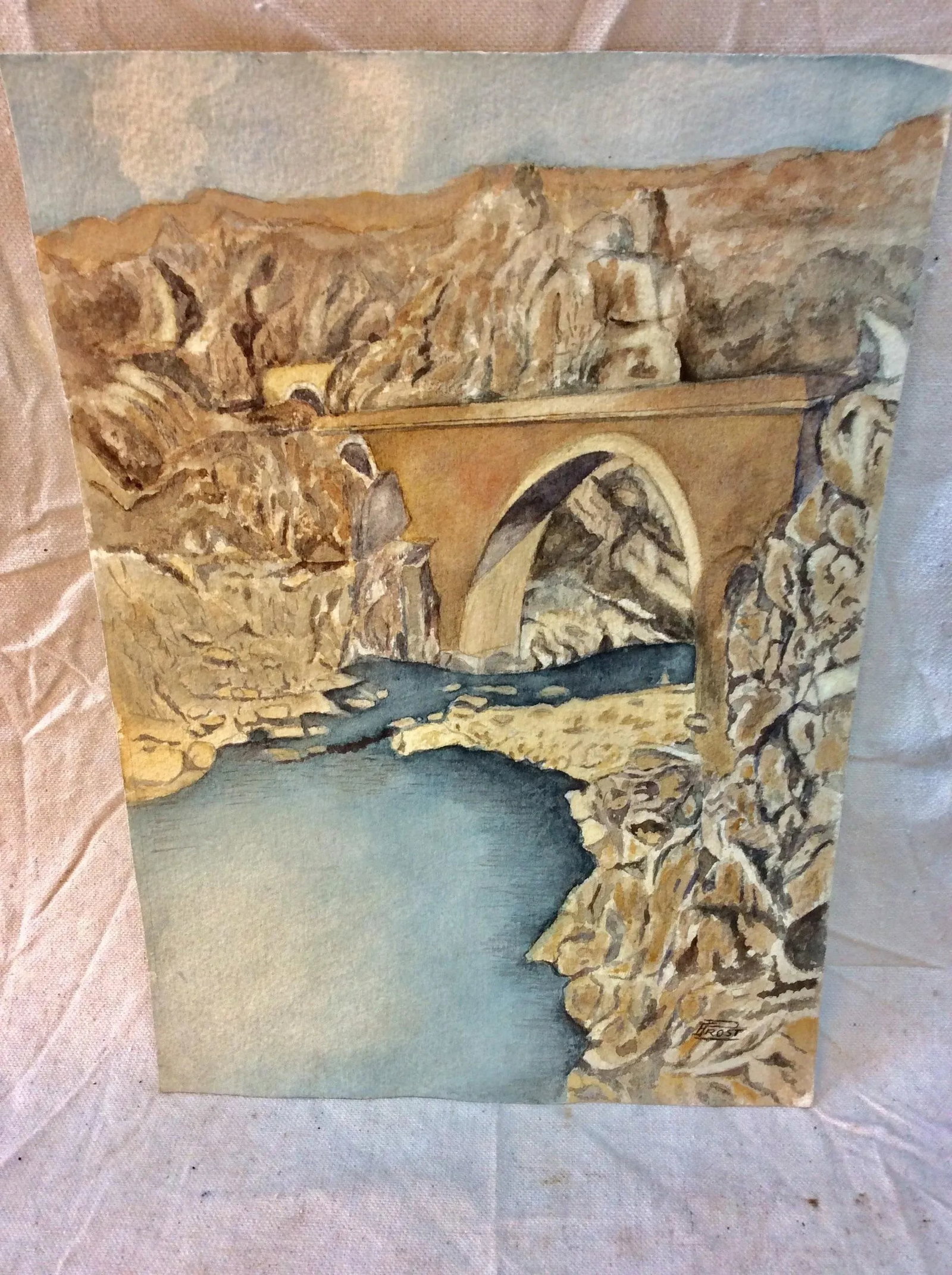 Mid 20th Century French Watercolor Painting - 4