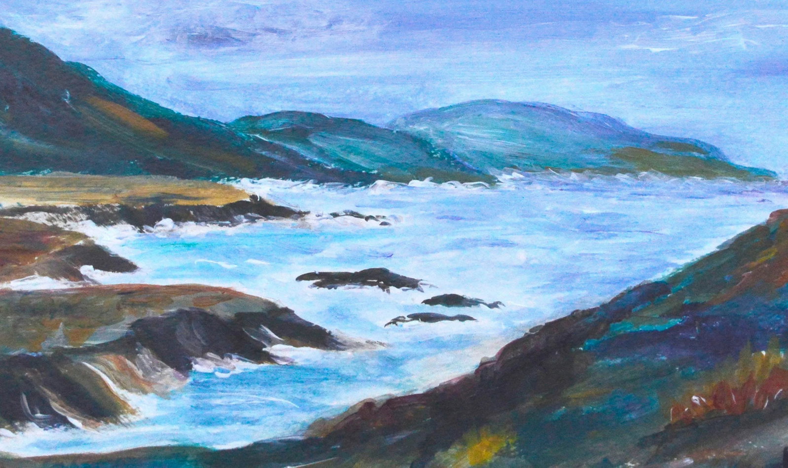 Vintage Big Sur Landscape -- Rocky Point - 3
