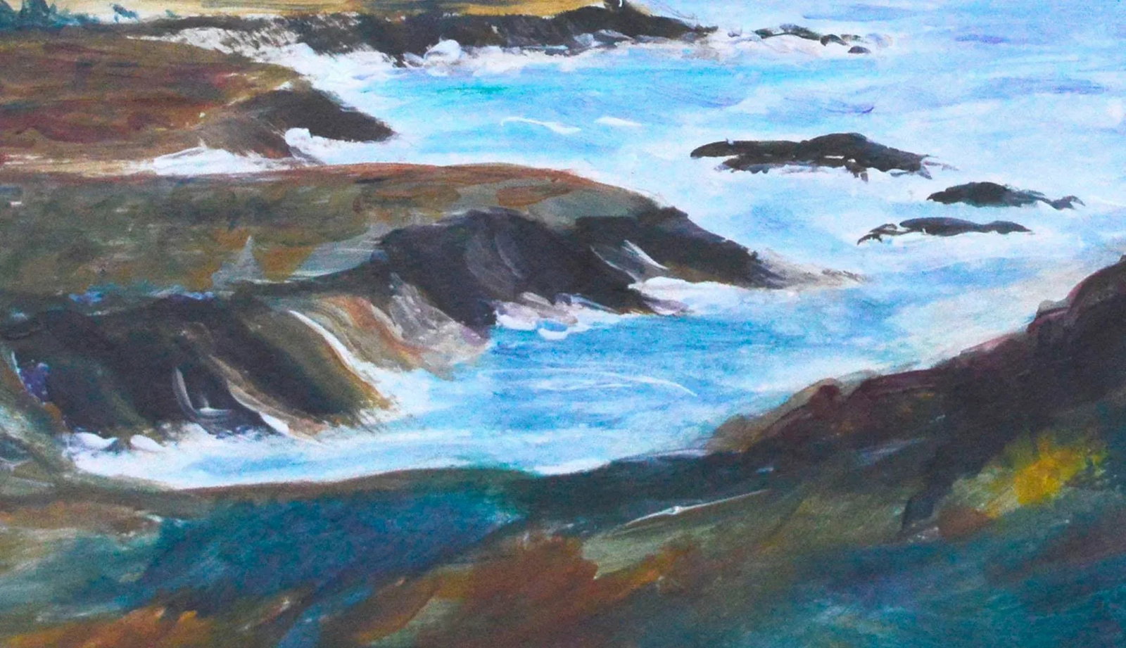 Vintage Big Sur Landscape -- Rocky Point - 4