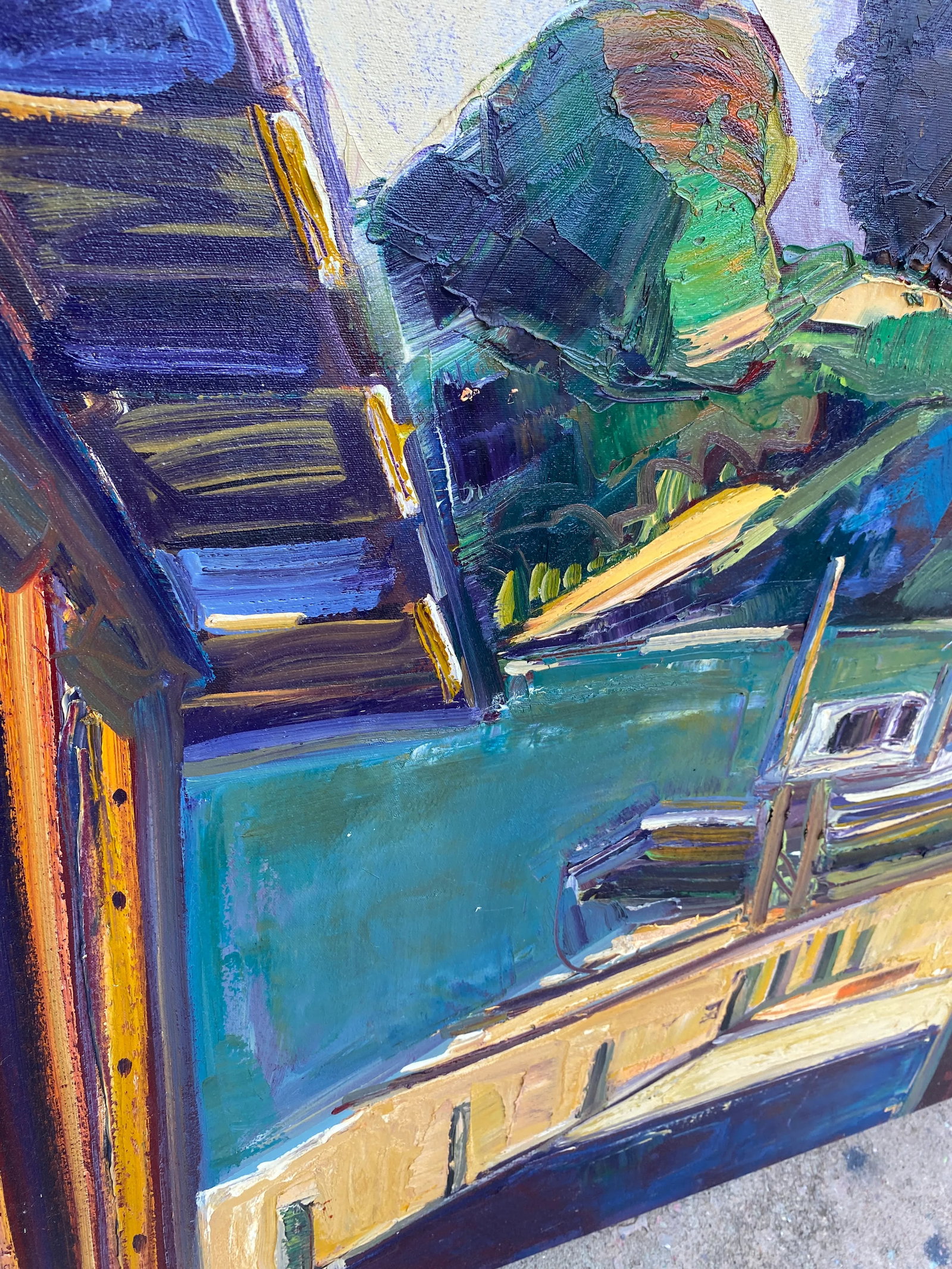 Contemporary Expressionist Maritime Scene Original Oil on Canvas Painting by James Hartman - 2