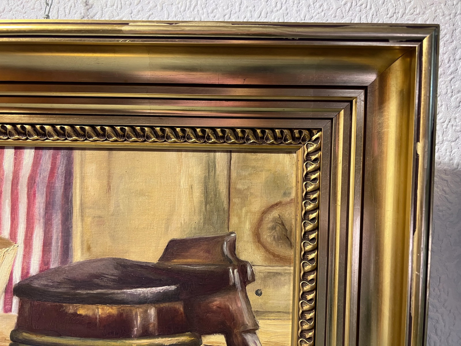 1898 Scandinavian Artist F. Sjostedt Antique Oil Painting on Canvas, Still Life - 7