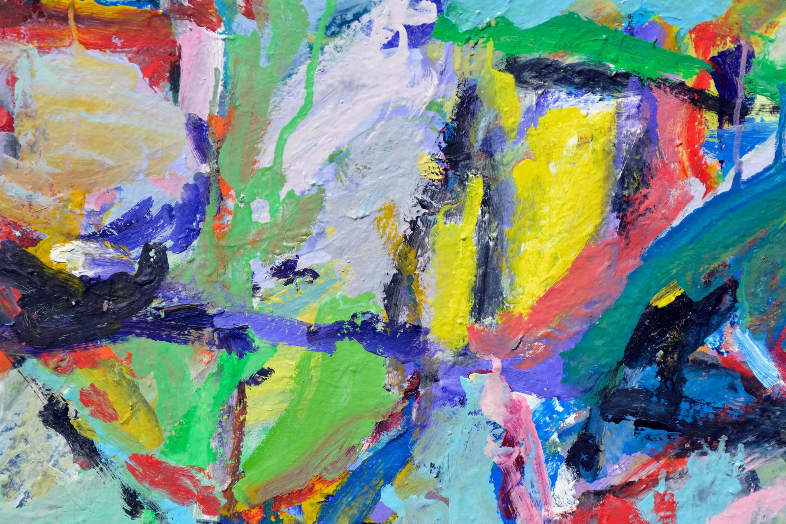 Bright Colorful Abstract Expressionist by Anthony Rappa - 2