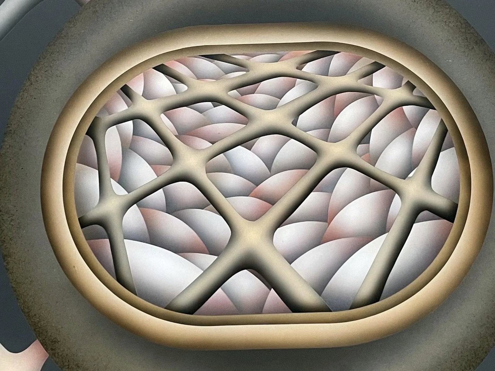 1979 Paul Pinzarrone Op Art Painting Airbrush Acrylic on Lucite Board Framed - 3