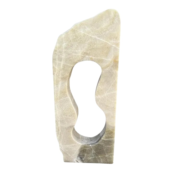 Spanish Abstract Stone Sculpture: Welcome to our exquisite collection showcasing a breathtaking hand-carved marble sculptural statue from the heart of Southern Spain. This extraordinary masterpiece is crafted with utmost precision