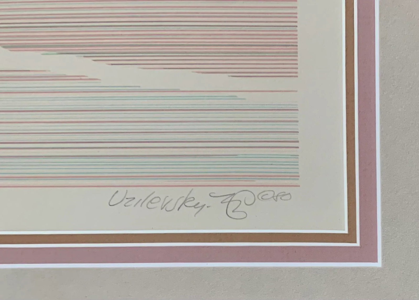 Vintage Framed Postmodern Print Numbered 79/140 "Gilead" by Marcus Uzilevsky - 2