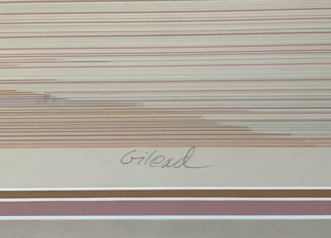 Vintage Framed Postmodern Print Numbered 79/140 "Gilead" by Marcus Uzilevsky - 3