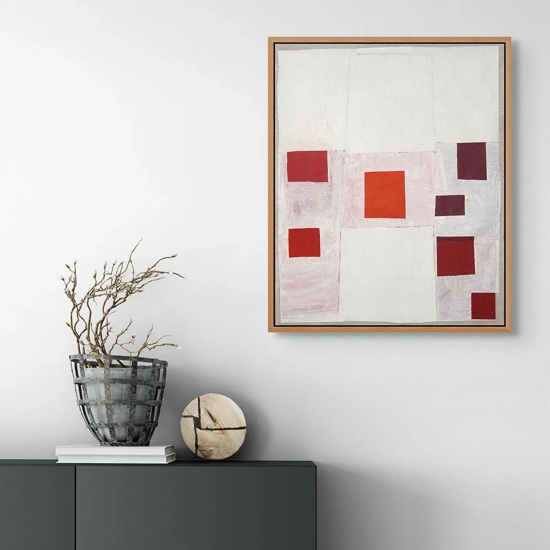 Contemporary Abstract Oil on Linen Painting "Then & Now" by Jean Feinberg - 2