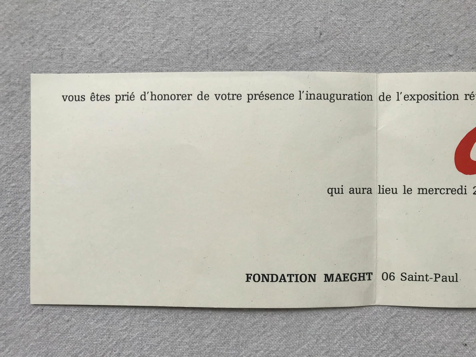 1969 Exhibition Opening Invitation ~ Alexander Calder, Fondation Maeght - 5