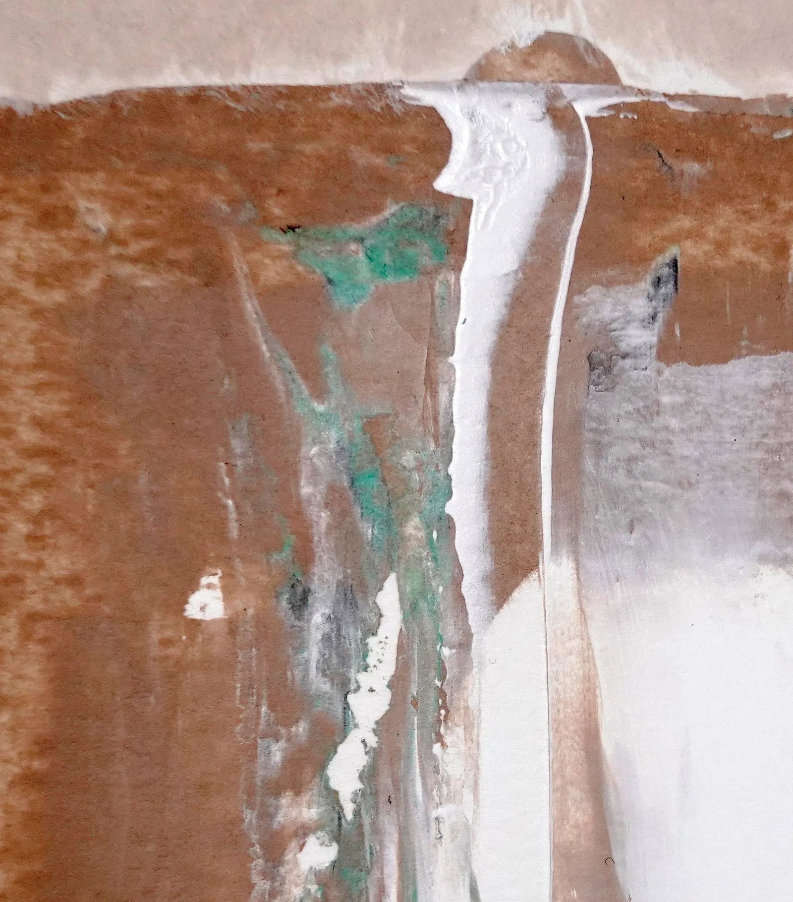 Static 426 Framed Abstract Brown / Green Painting - 3