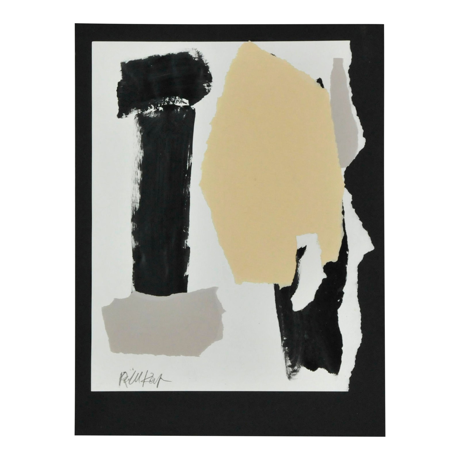 "Was 2 Now Not" Original Abstract Mixed-Media Collage by Robbie Kemper (1 of 3)