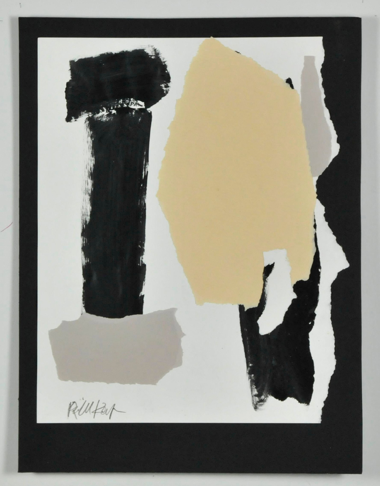 "Was 2 Now Not" Original Abstract Mixed-Media Collage by Robbie Kemper - 3