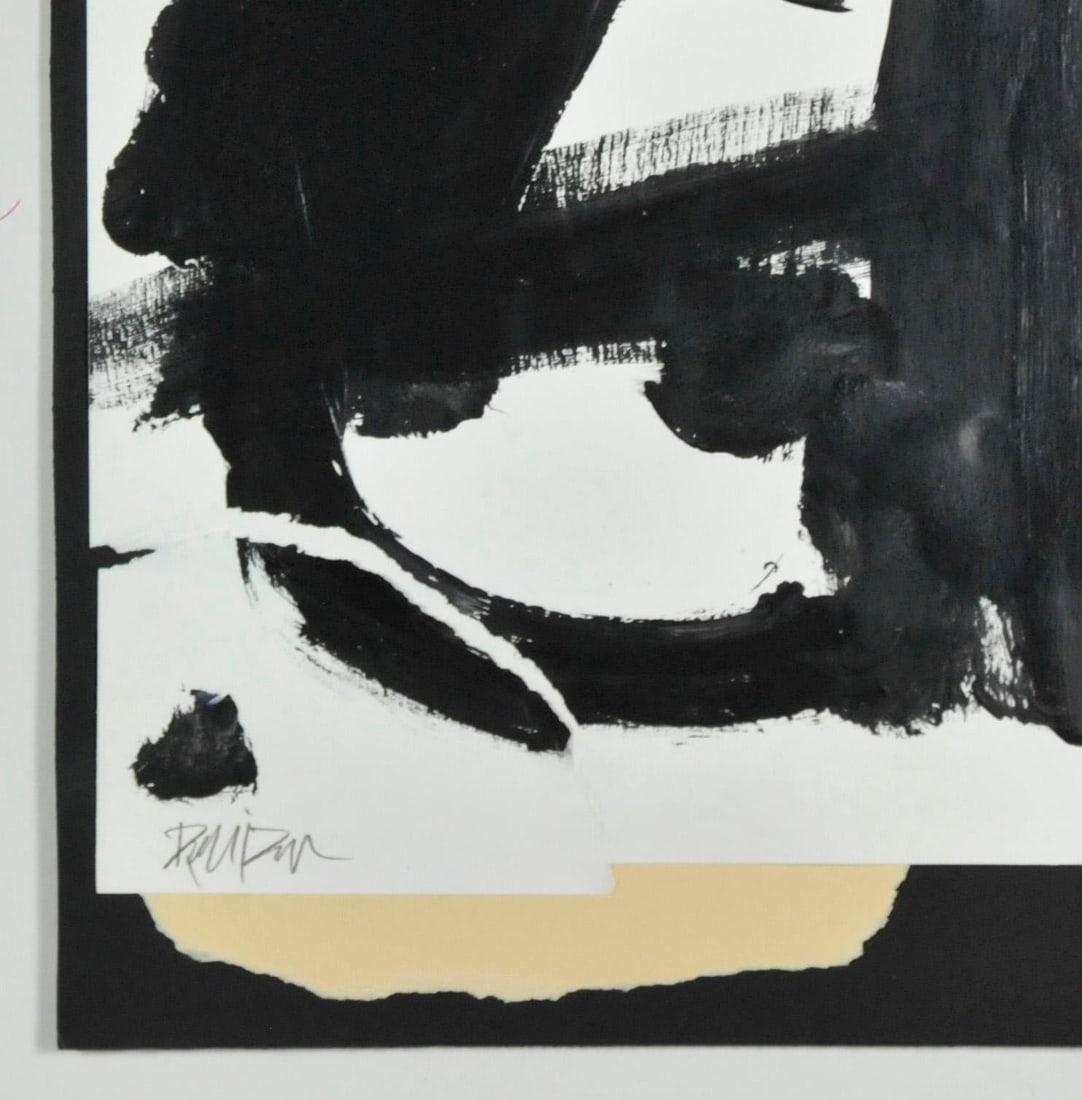 "Torn Tan" Original Abstract Mixed-Media Collage by Robbie Kemper - 2