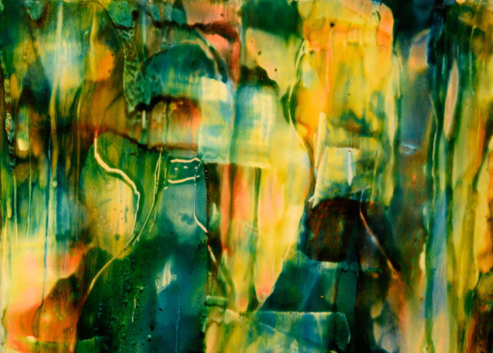 "Recognition" - Abstract Expressionist Composition in Acrylic on Cardstock by William Aldridge - 6