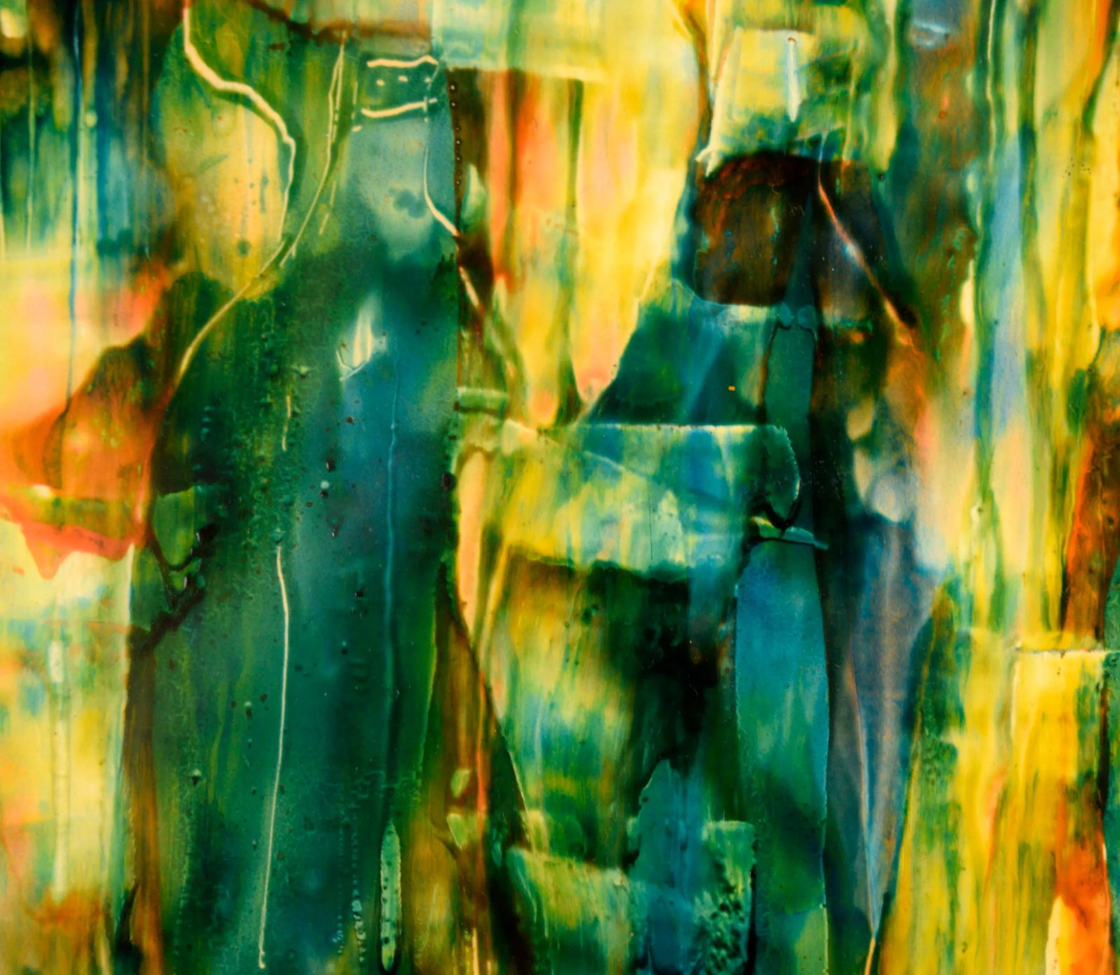 "Recognition" - Abstract Expressionist Composition in Acrylic on Cardstock by William Aldridge - 7