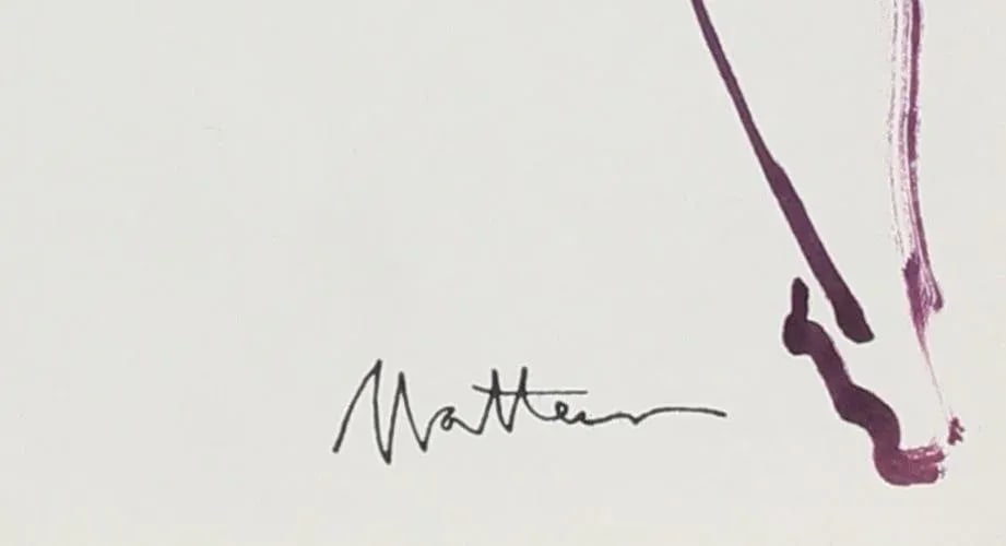 Modernist Nude in Purple Ink, 20th Century - 2
