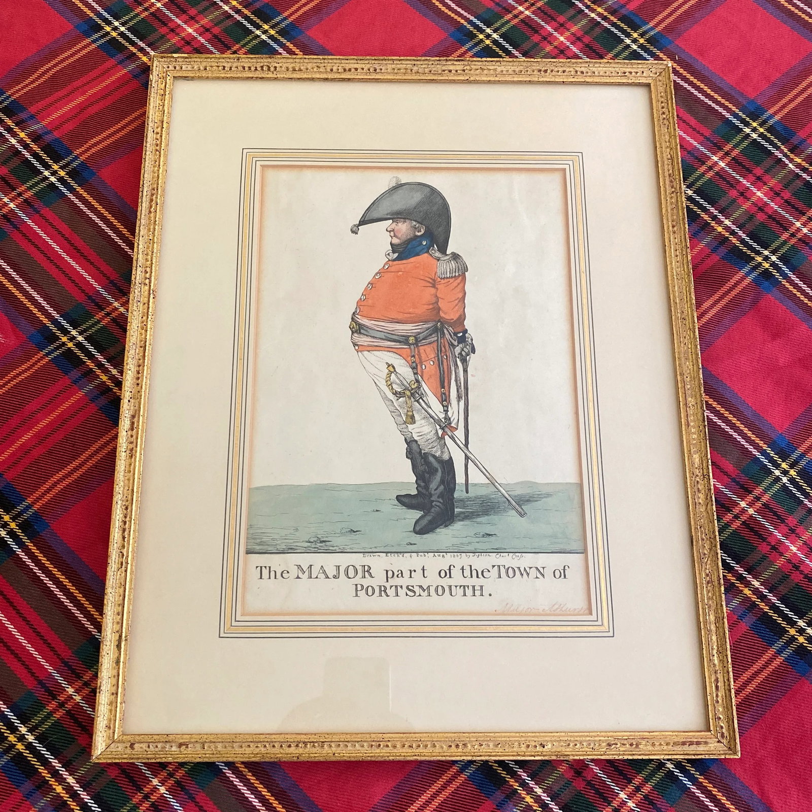 19th Century Robert Dighton Hand Colored Military Caricature 1807 - 11
