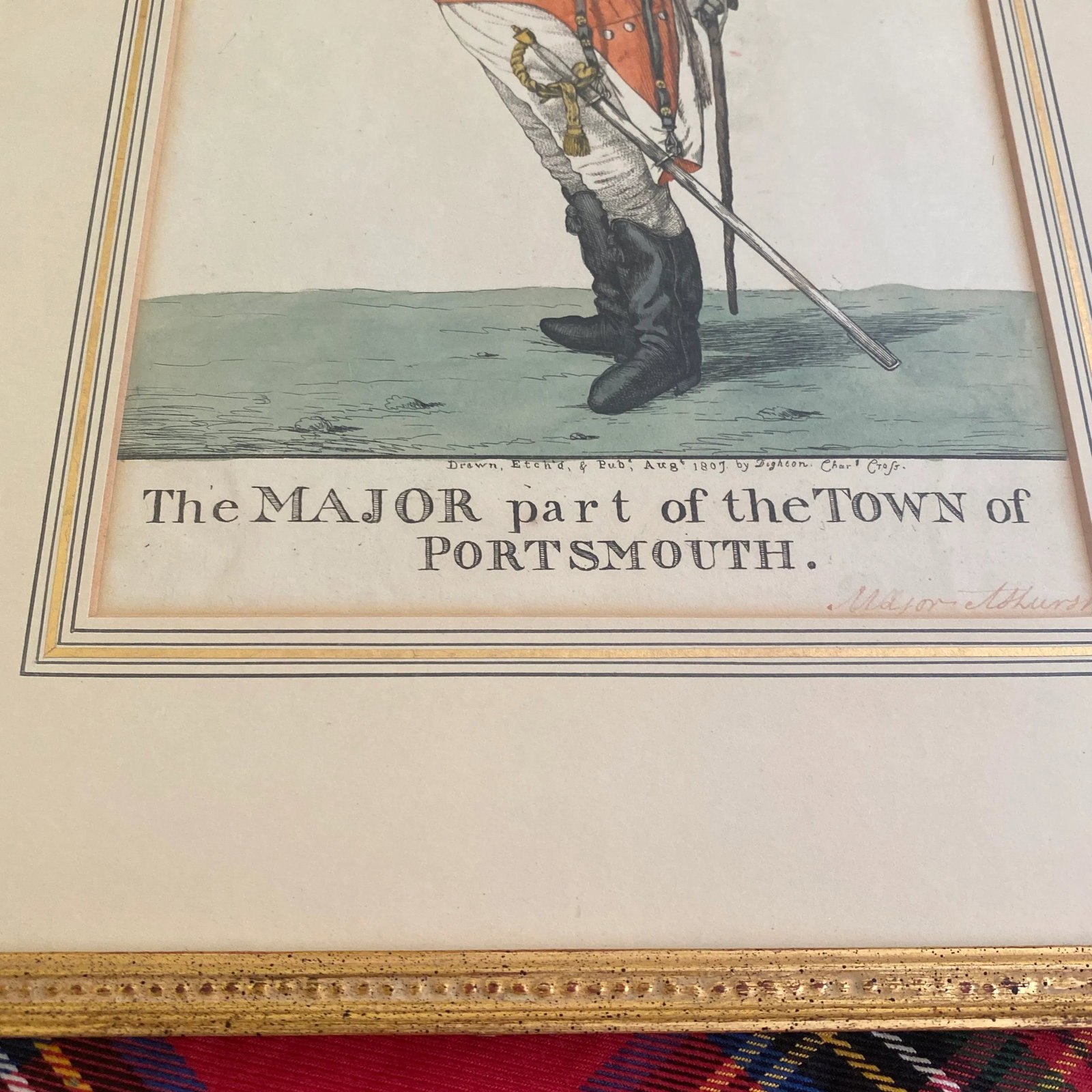 19th Century Robert Dighton Hand Colored Military Caricature 1807 - 3