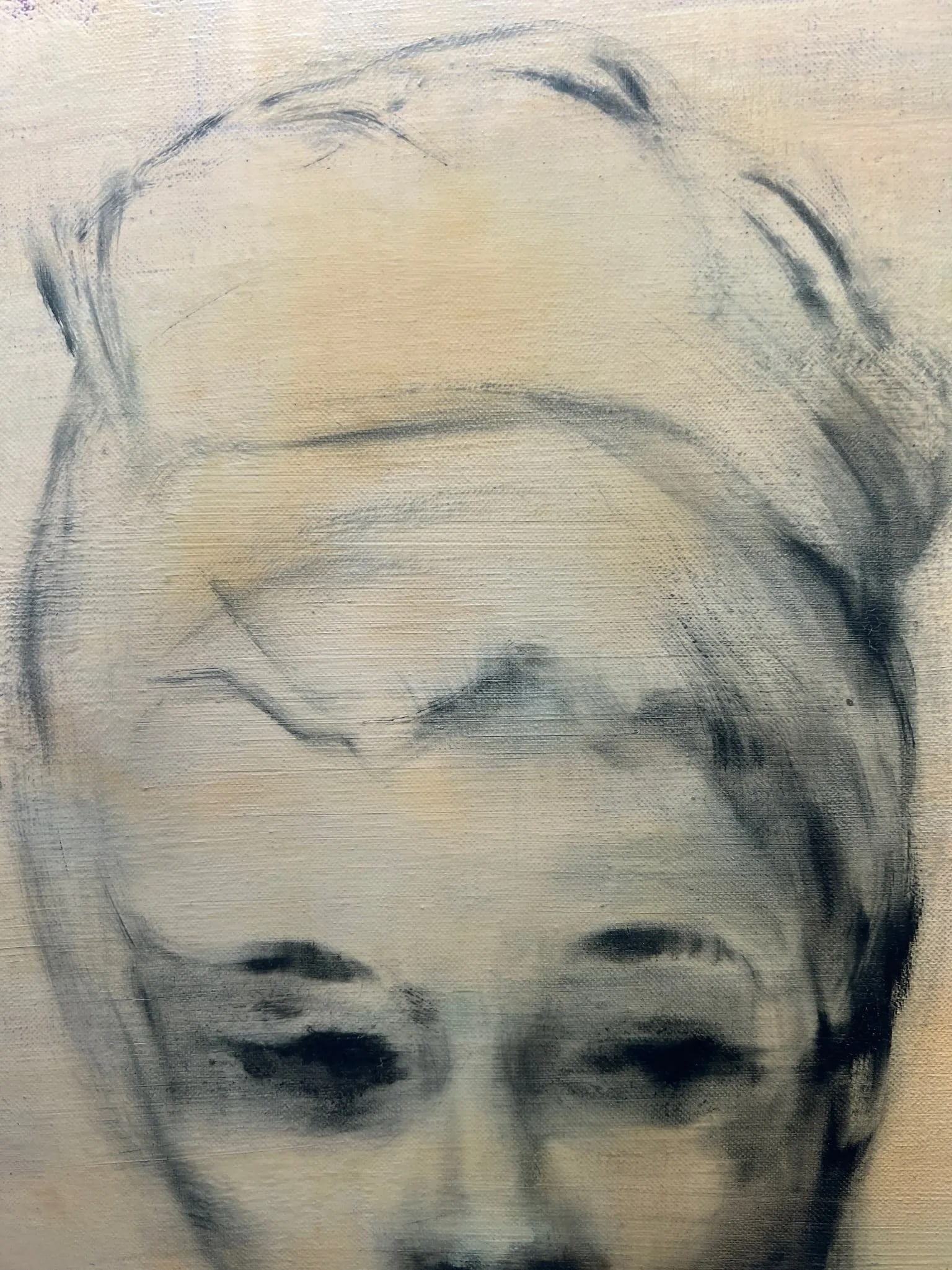 Stunning Mid Century Original Painting of Woman - 3