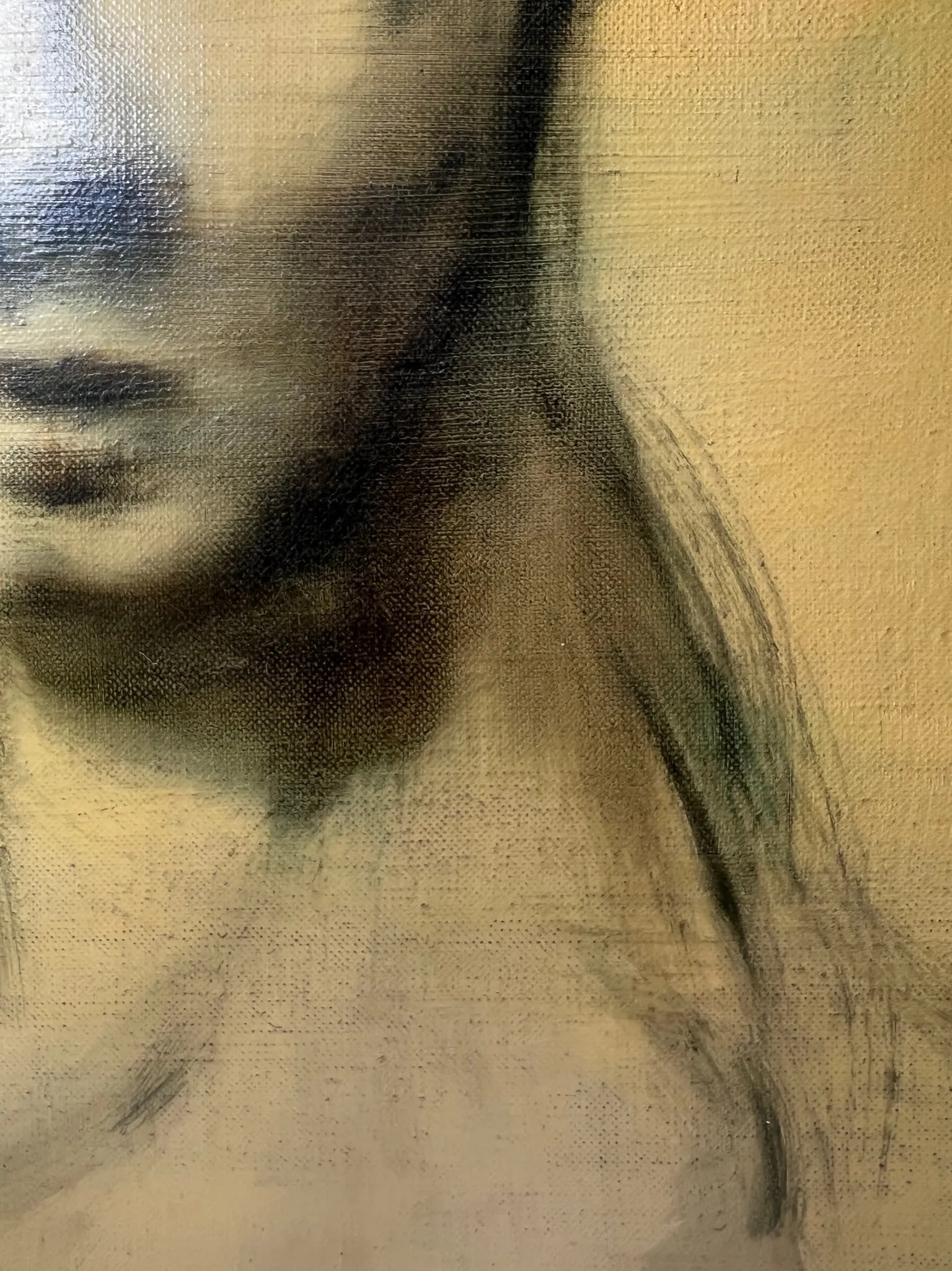 Stunning Mid Century Original Painting of Woman - 4