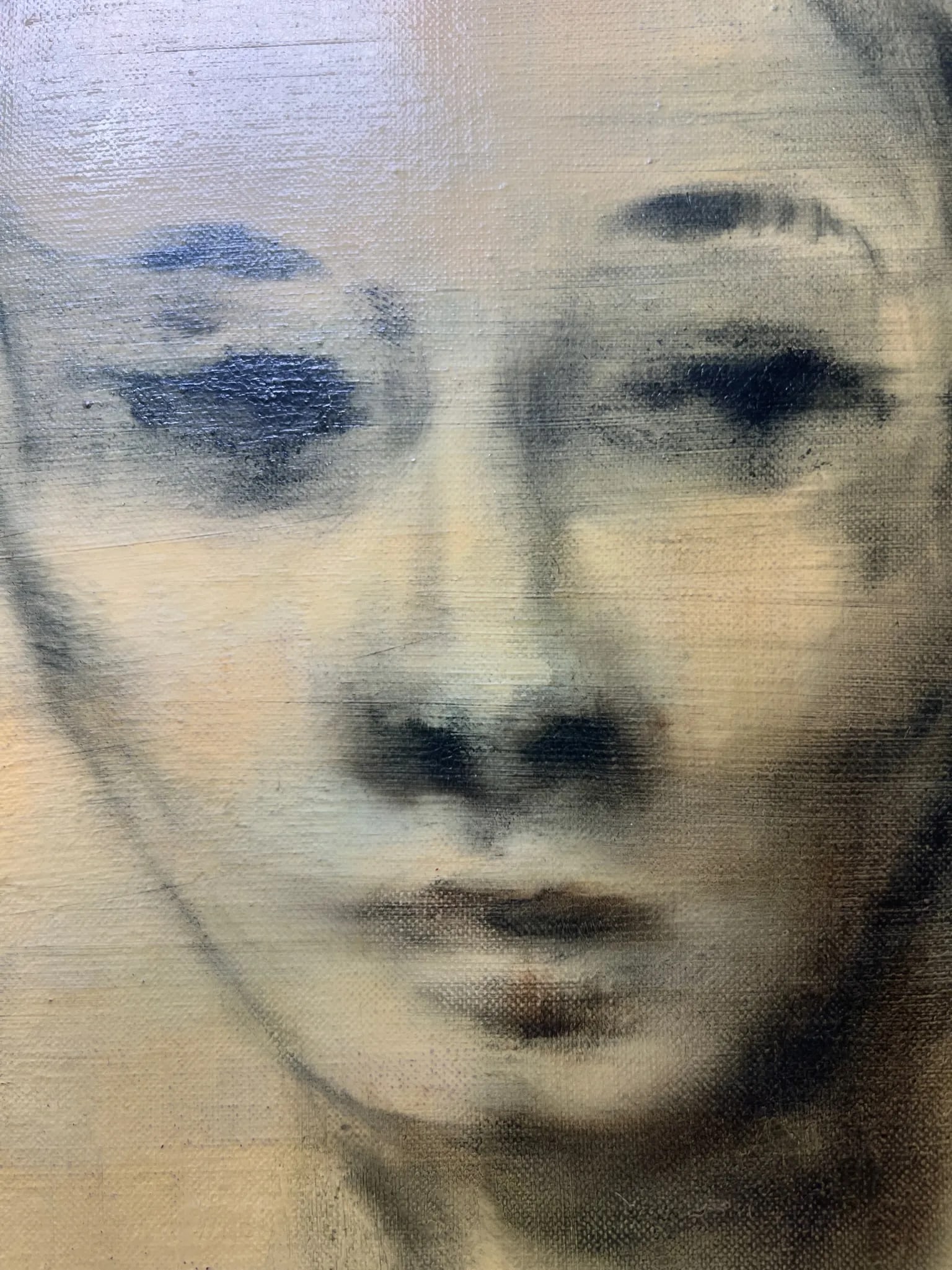 Stunning Mid Century Original Painting of Woman - 6