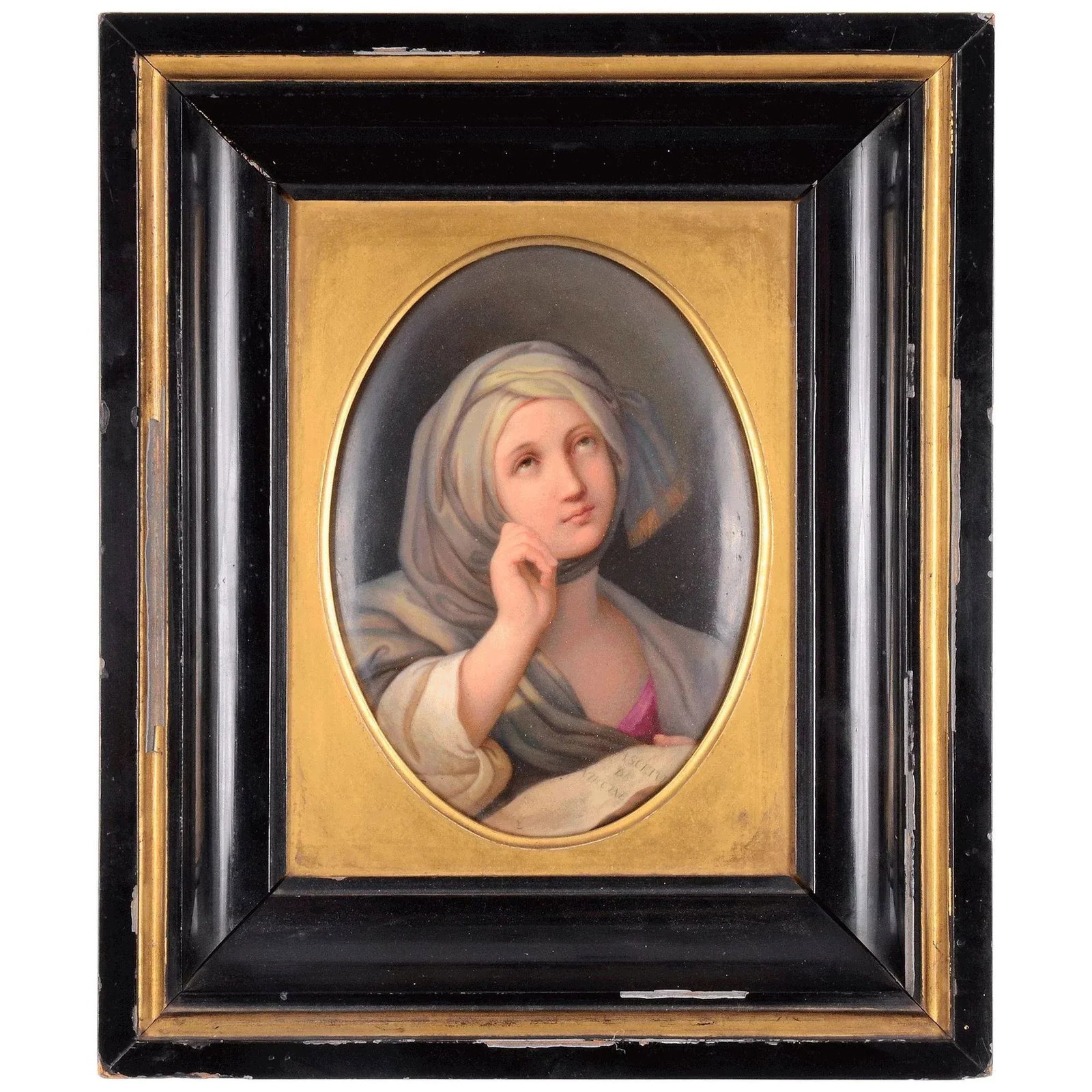 KPM Hand Painted Porcelain Portrait Signed by Artist - 6