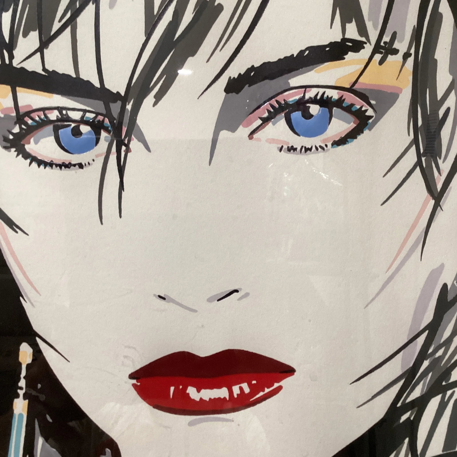 Vintage Dennis Mukai-Caren Peterson 'Blue Eyes' Litho-Hand Signed Framed - 4