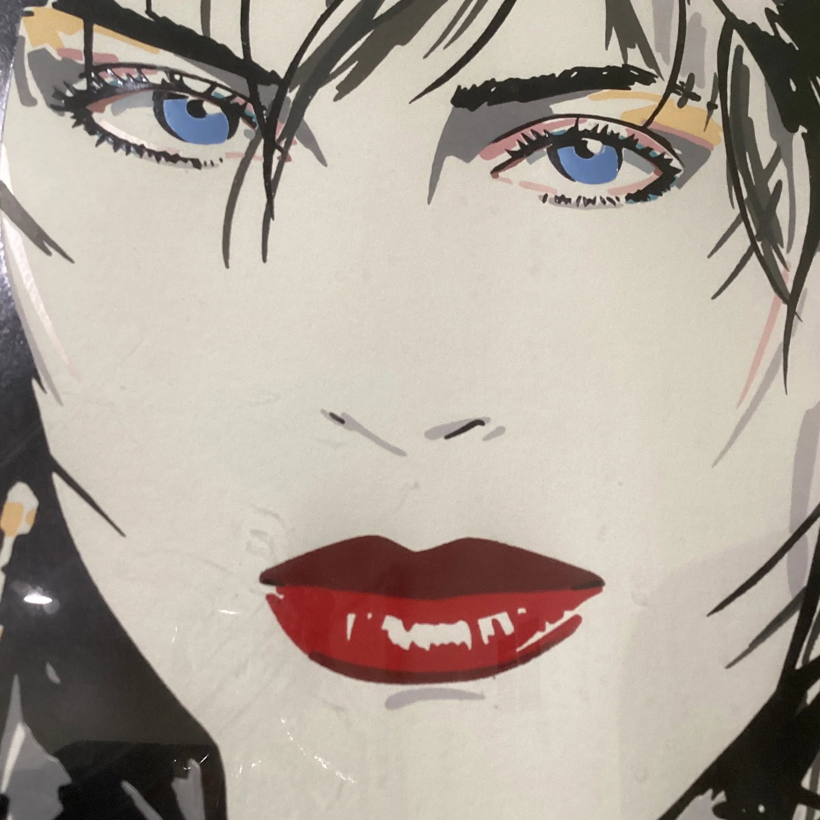 Vintage Dennis Mukai-Caren Peterson 'Blue Eyes' Litho-Hand Signed Framed - 6