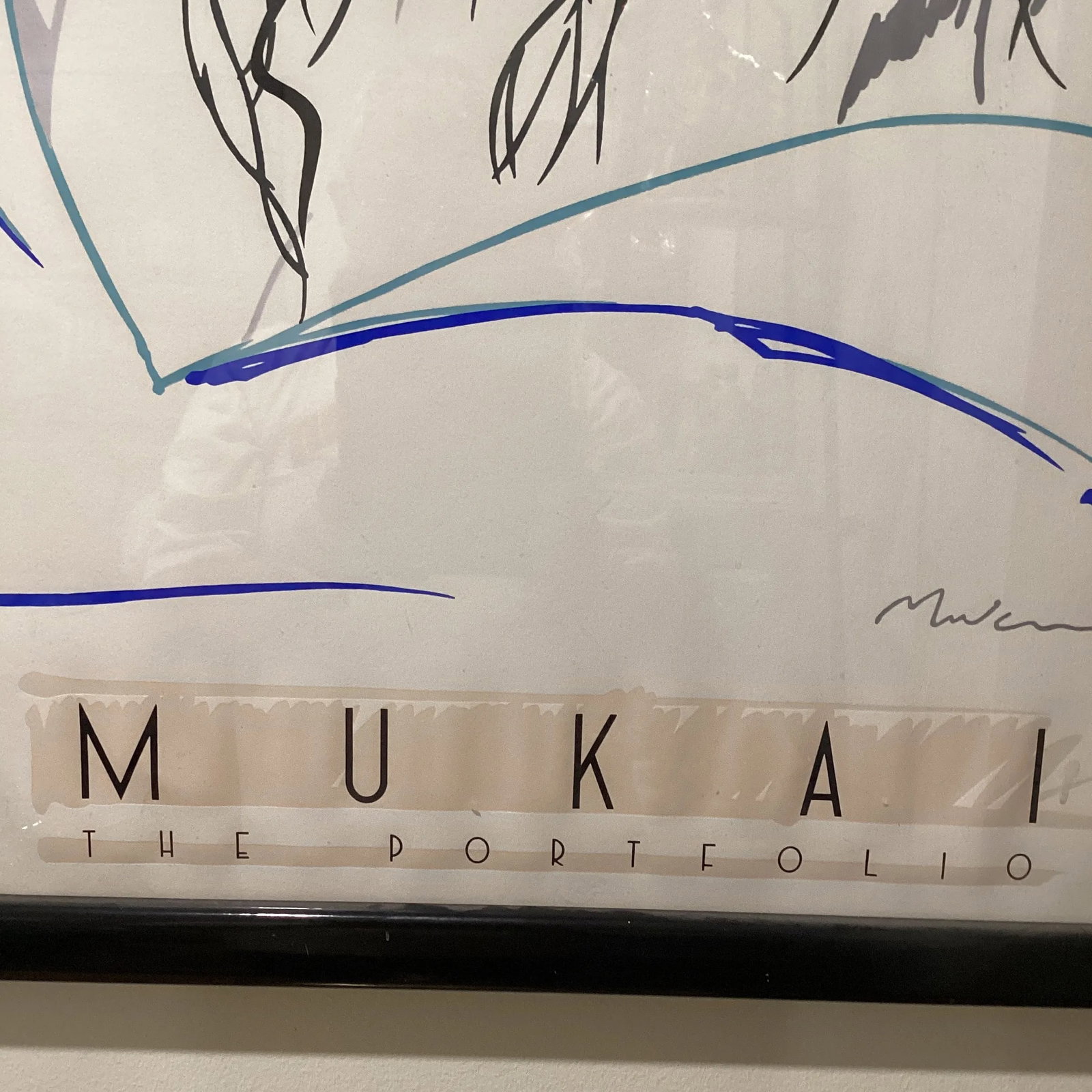 Vintage Dennis Mukai-Caren Peterson 'Blue Eyes' Litho-Hand Signed Framed - 9