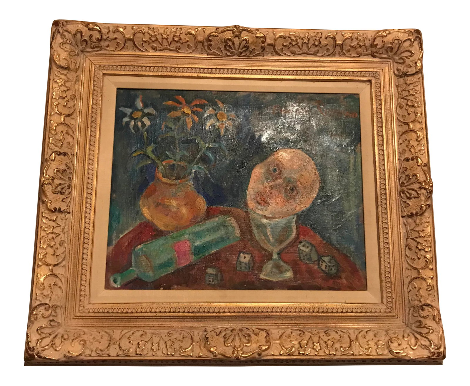 Still Life With Bottle and Head Painting (1 of 9)