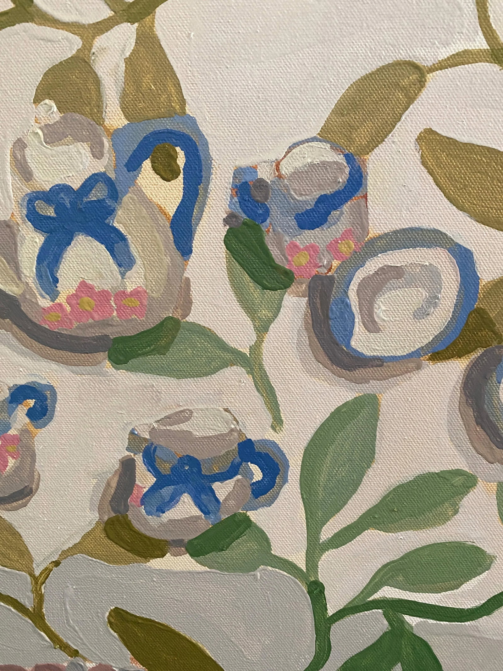 Tiny Tea Expressionist Still Life Oil Painting by Molly Mansfield - 2