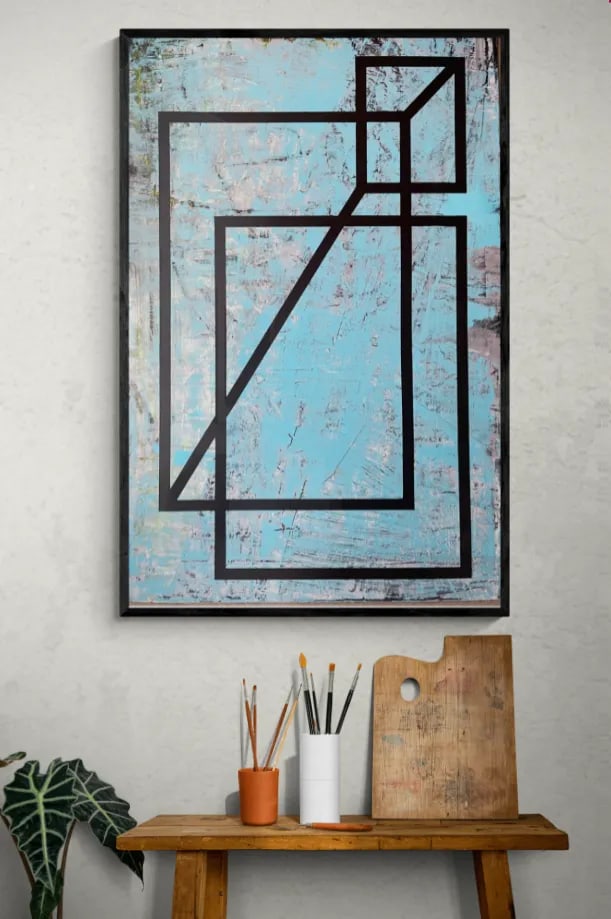 Modern Abstract Expressionist Original Artwork Scaff - 3
