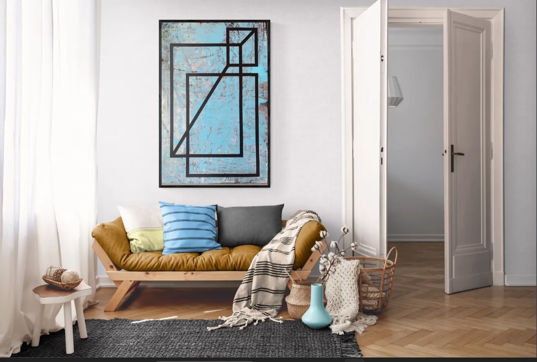 Modern Abstract Expressionist Original Artwork Scaff - 6