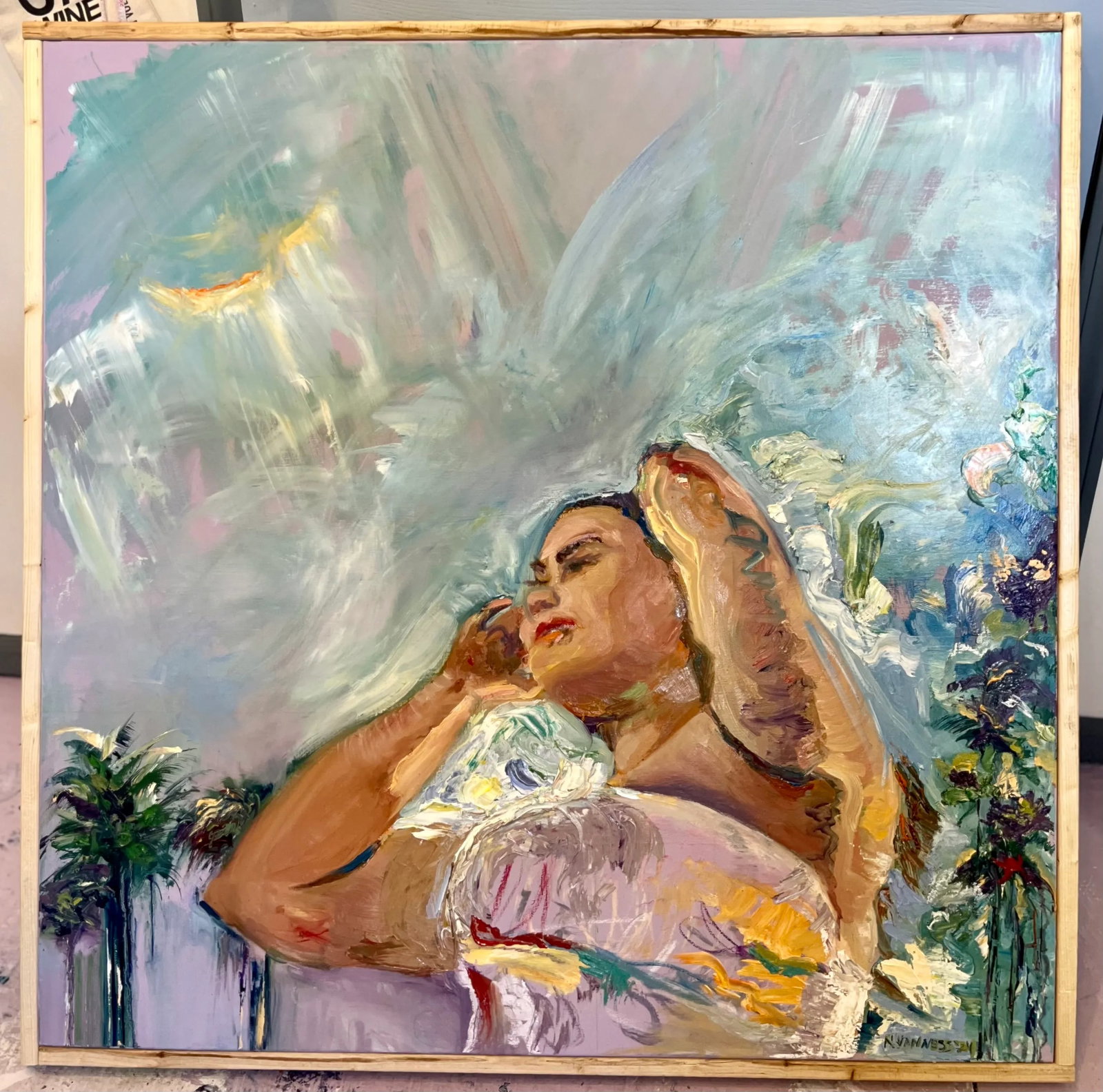 'Hello Sunshine', Original Oil Painting, Wood Framed, Beachy Arts - 10