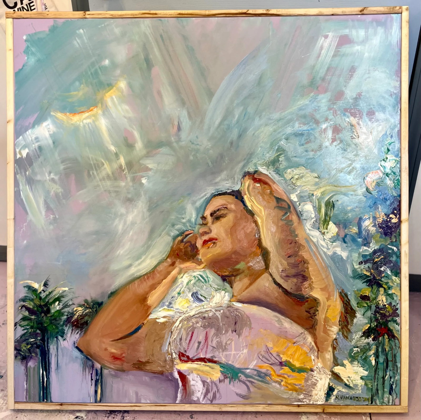 'Hello Sunshine', Original Oil Painting, Wood Framed, Beachy Arts - 12